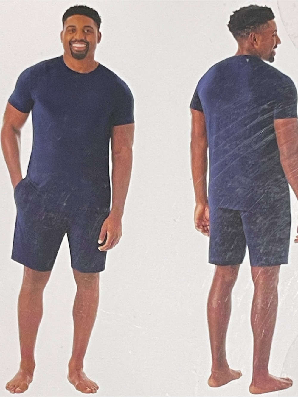 Member's Mark Men's DreamMark Navy Short-Sleeve Pajama Set